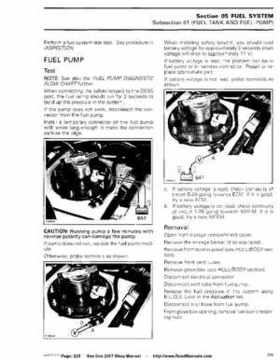 Bombardier SeaDoo 2007 factory shop manual, Page 228