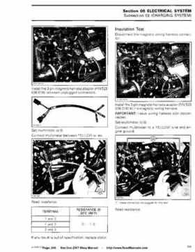 Bombardier SeaDoo 2007 factory shop manual, Page 240