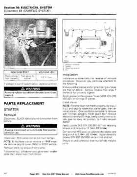 Bombardier SeaDoo 2007 factory shop manual, Page 253