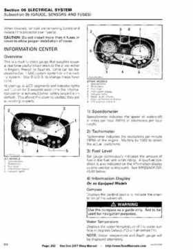Bombardier SeaDoo 2007 factory shop manual, Page 262