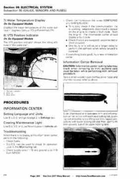 Bombardier SeaDoo 2007 factory shop manual, Page 264