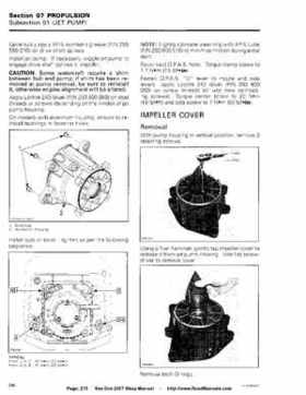 Bombardier SeaDoo 2007 factory shop manual, Page 275