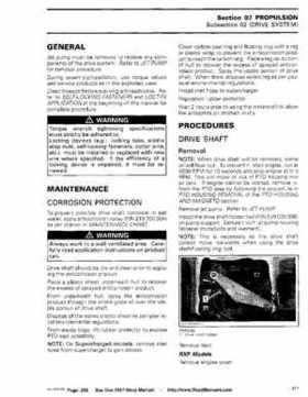 Bombardier SeaDoo 2007 factory shop manual, Page 286