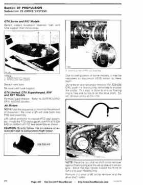 Bombardier SeaDoo 2007 factory shop manual, Page 287