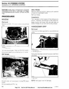 Bombardier SeaDoo 2007 factory shop manual, Page 310