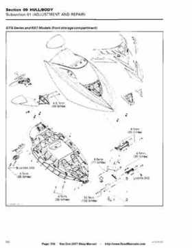 Bombardier SeaDoo 2007 factory shop manual, Page 339