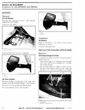 Bombardier SeaDoo 2007 factory shop manual, Page 361