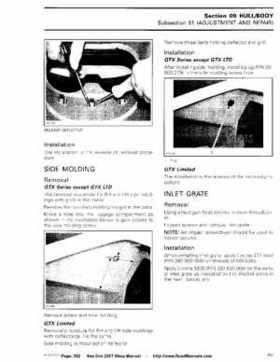 Bombardier SeaDoo 2007 factory shop manual, Page 362