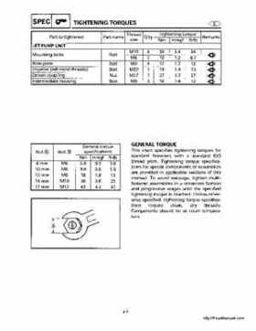 1998-2000 Yamaha WaveRunner GP800 Factory Service Manual, Page 22