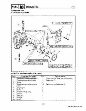 1998-2000 Yamaha WaveRunner GP800 Factory Service Manual, Page 60