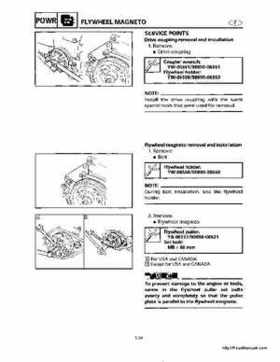 1998-2000 Yamaha WaveRunner GP800 Factory Service Manual, Page 107