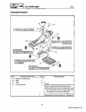 1998-2000 Yamaha WaveRunner GP800 Factory Service Manual, Page 123
