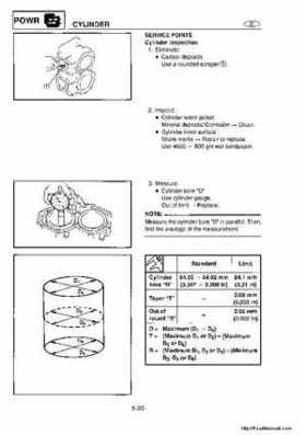 1998-2004 Yamaha WaveRunner XL700 XL760 XL1200 Factory Service Manual, Page 92