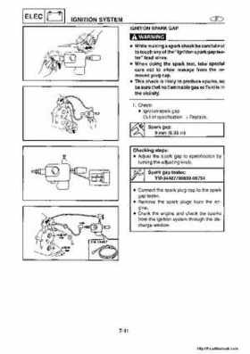 1998-2004 Yamaha WaveRunner XL700 XL760 XL1200 Factory Service Manual, Page 141