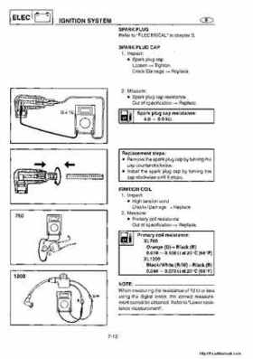 1998-2004 Yamaha WaveRunner XL700 XL760 XL1200 Factory Service Manual, Page 142