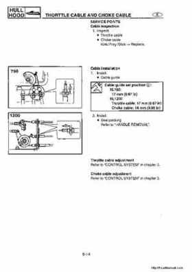 1998-2004 Yamaha WaveRunner XL700 XL760 XL1200 Factory Service Manual, Page 174
