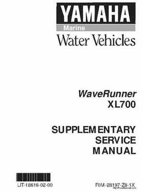 1998-2004 Yamaha WaveRunner XL700 XL760 XL1200 Factory Service Manual, Page 194