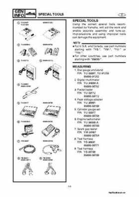 2000-2004 Yamaha WaveRunner SUV SV1200 Service Manual, Page 24
