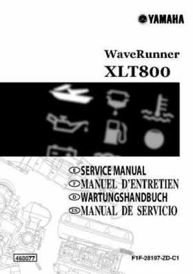 2001-2002 Yamaha XLT800 WaveRunner Service Manual, Page 1