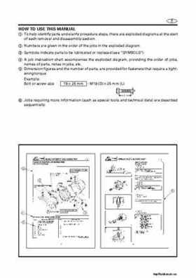 2001-2002 Yamaha XLT800 WaveRunner Service Manual, Page 8