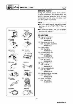 2001-2002 Yamaha XLT800 WaveRunner Service Manual, Page 24