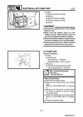 2001-2002 Yamaha XLT800 WaveRunner Service Manual, Page 88