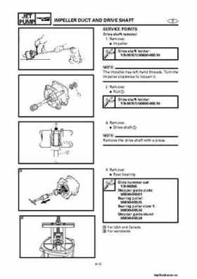 2001-2002 Yamaha XLT800 WaveRunner Service Manual, Page 276