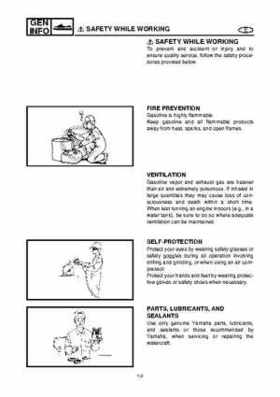 2003-2004 GP1300R WaveRunner Service Manual, Page 10