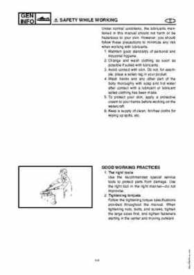 2003-2004 GP1300R WaveRunner Service Manual, Page 11