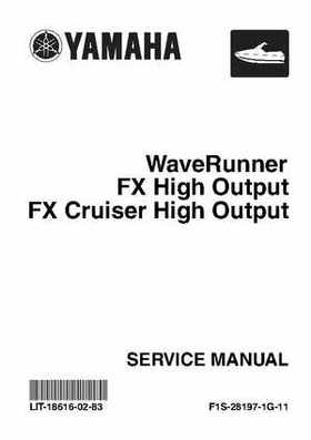 2004-2007 WaveRunner FX Cruiser High Output Service Repair Manual, Page 1