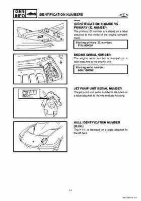2004-2007 WaveRunner FX Cruiser High Output Service Repair Manual, Page 9