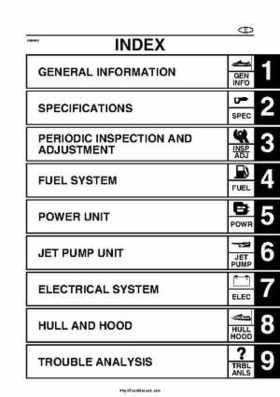 2004 Yamaha WaveRunner VX110 Sport and VX110 Deluxe Service Manual, Page 7