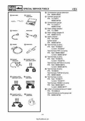2004 Yamaha WaveRunner VX110 Sport and VX110 Deluxe Service Manual, Page 15