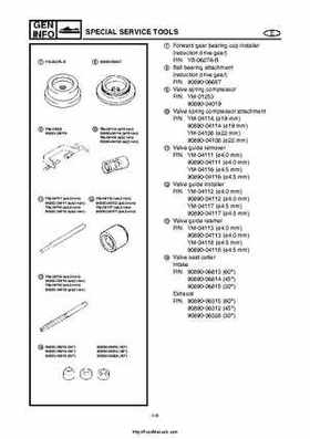 2004 Yamaha WaveRunner VX110 Sport and VX110 Deluxe Service Manual, Page 17