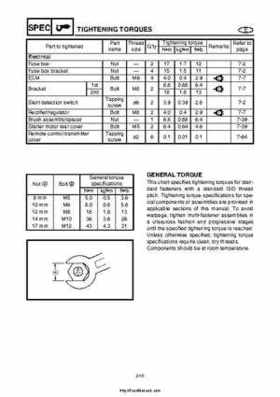2004 Yamaha WaveRunner VX110 Sport and VX110 Deluxe Service Manual, Page 36