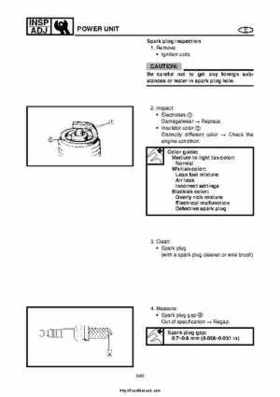 2004 Yamaha WaveRunner VX110 Sport and VX110 Deluxe Service Manual, Page 69