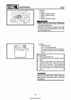 2004 Yamaha WaveRunner VX110 Sport and VX110 Deluxe Service Manual, Page 72