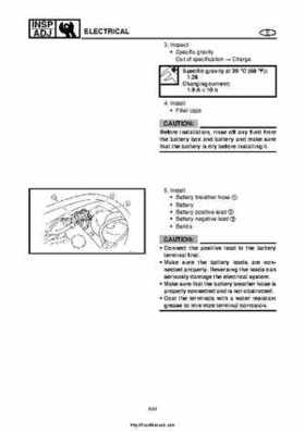 2004 Yamaha WaveRunner VX110 Sport and VX110 Deluxe Service Manual, Page 73