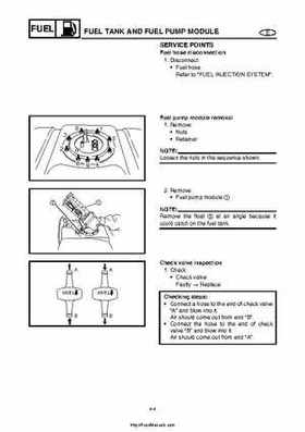 2004 Yamaha WaveRunner VX110 Sport and VX110 Deluxe Service Manual, Page 81