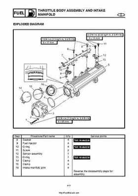 2004 Yamaha WaveRunner VX110 Sport and VX110 Deluxe Service Manual, Page 88