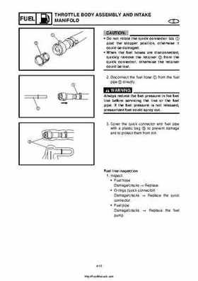 2004 Yamaha WaveRunner VX110 Sport and VX110 Deluxe Service Manual, Page 90