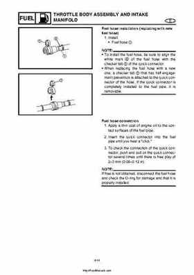 2004 Yamaha WaveRunner VX110 Sport and VX110 Deluxe Service Manual, Page 91