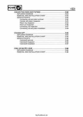 2004 Yamaha WaveRunner VX110 Sport and VX110 Deluxe Service Manual, Page 99