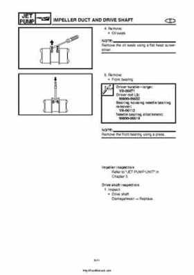 2004 Yamaha WaveRunner VX110 Sport and VX110 Deluxe Service Manual, Page 210