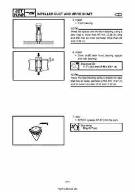 2004 Yamaha WaveRunner VX110 Sport and VX110 Deluxe Service Manual, Page 212