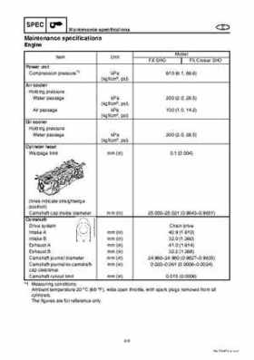 2008 Yamaha WaveRunner FX SHO / FX Cruiser SHO Service Manual, Page 62