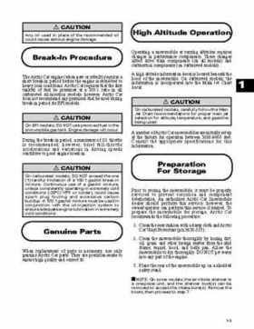 1999-2000 Arctic Cat Snowmobiles Factory Service Manual, Page 3