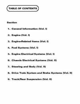 2000 Arctic Cat Snowmobiles Factory Service Manual, Page 2