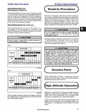 2001 Arctic Cat Snowmobiles Factory Service Manual, Page 4
