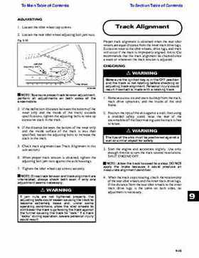 2001 Arctic Cat Snowmobiles Factory Service Manual, Page 496